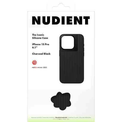 Nudient Bold Case Apple iPhone 15 Pro Charcoal Black
