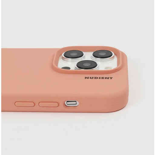 Nudient Base Case iPhone 14 Pro Peach Orange