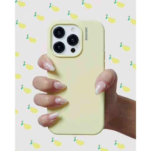 Nudient Base Case iPhone 14 Pro Max Pale Yellow