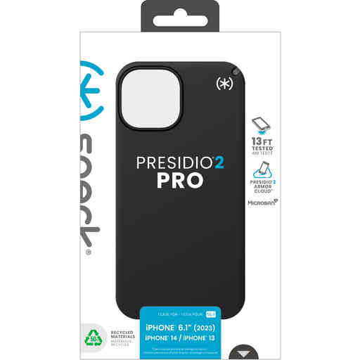 Speck Presidio2 Pro Apple iPhone 15/14/13 Black -  with Microban