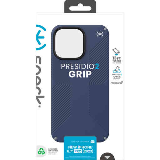 Speck Presidio2 Grip Apple iPhone 15 Pro Max Coastal Blue -  with Microban