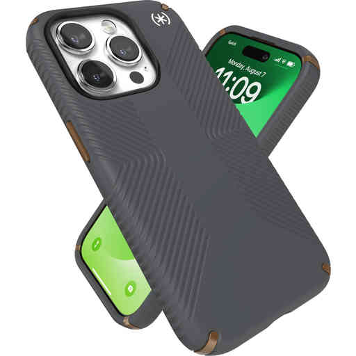 Speck Presidio2 Grip Apple iPhone 15 Pro Charcoal Grey -  with Microban