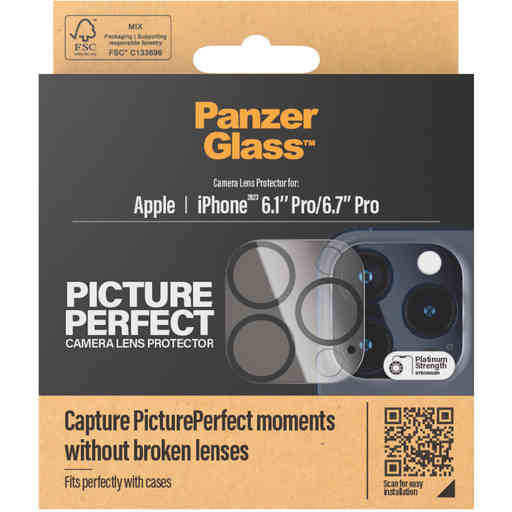 PanzerGlass PicturePerfect Plate iPhone 15 Pro/15 Pro Max - Black