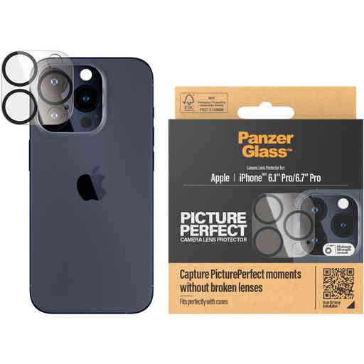 PanzerGlass PicturePerfect Plate iPhone 15 Pro/15 Pro Max - Black