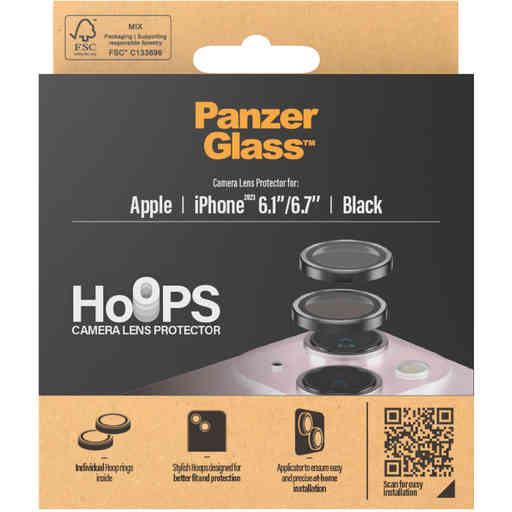 Panzerglass Hoops Rings Apple iPhone 15/15 Plus - Black