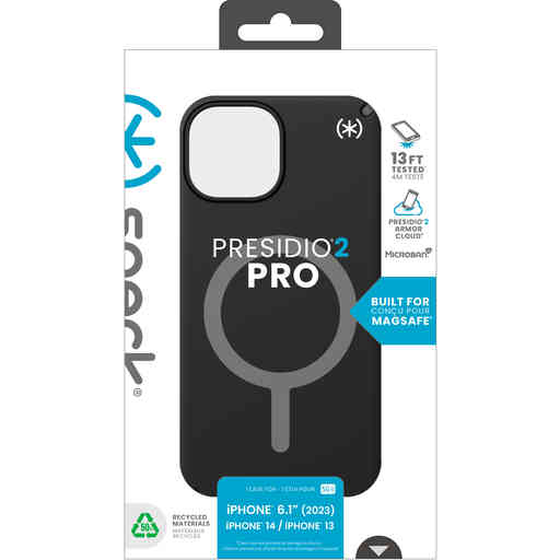 Speck Presidio2 Pro + MS Apple iPhone 15 Black -  with Microban