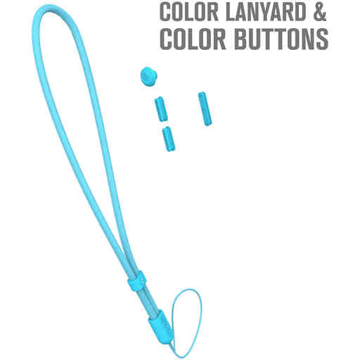 Catalyst Wrist Lanyard and Buttons Bondi Blue