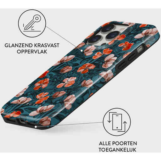 Burga Tough MagSafe Case Apple iPhone 13 Pro Max  - No Rain No Flowers