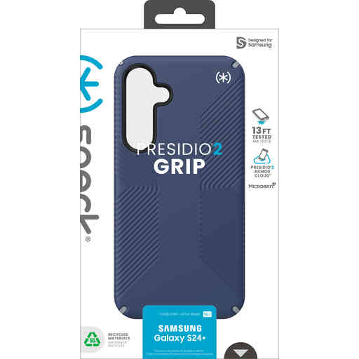 Speck Presidio2 Grip Samsung Galaxy S24 Plus Coastal Blue - with Microban