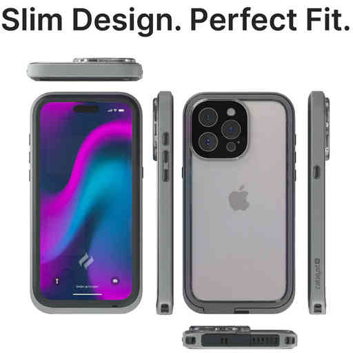 Catalyst Total Protection Case Apple iPhone 15 Pro Max Titanium Grey