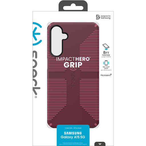 Speck Impact Hero Grip Samsung Galaxy A15 5G Red
