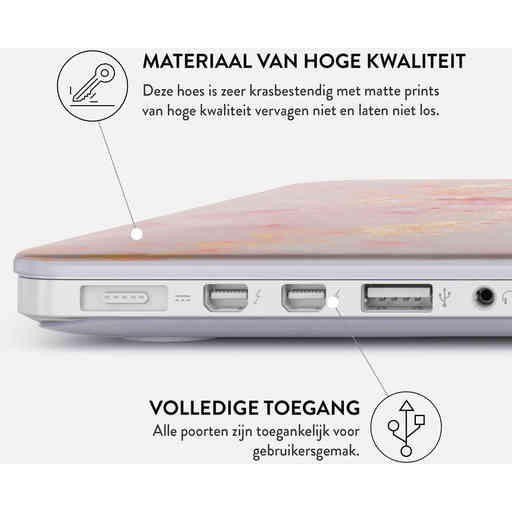 Burga Hard Case Apple Macbook Air 15 (2023) M2 A2941 - Golden Coral