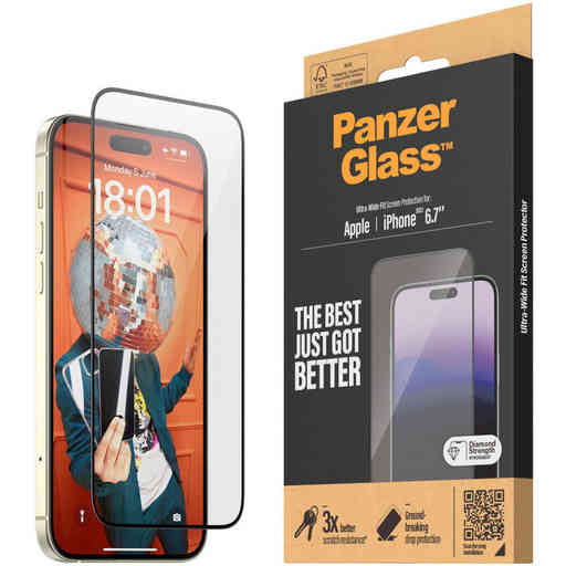 Panzerglass Apple iPhone 15 Plus - Ultra-Wide Fit