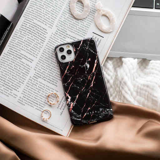 Burga Tough Case Samsung Galaxy A35 5G - Rose Gold Marble