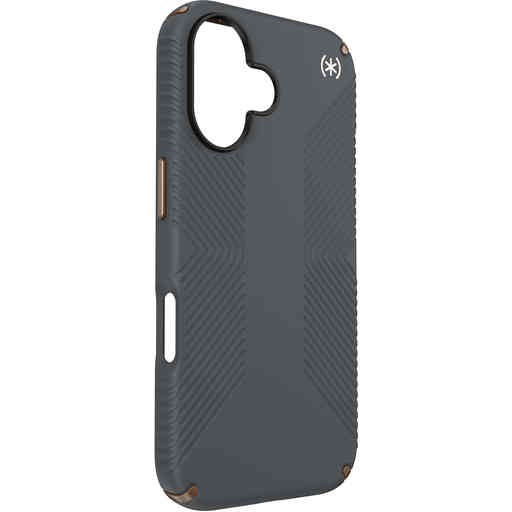 Speck Presidio2 Grip Apple iPhone 16 Charcoal Grey -  with Microban