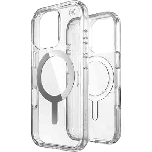 Speck Presidio Perfect Clear + MS Apple iPhone 16 Pro Clear - with Microban