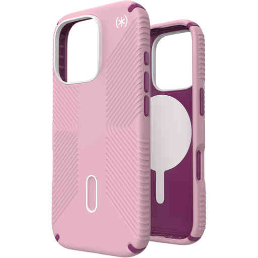 Speck Presidio2 Grip + ClickLock Apple iPhone 16 Pro Wednesday Pink - with Microban