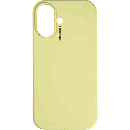 Nudient Base Case iPhone 16 Plus Pale Yellow