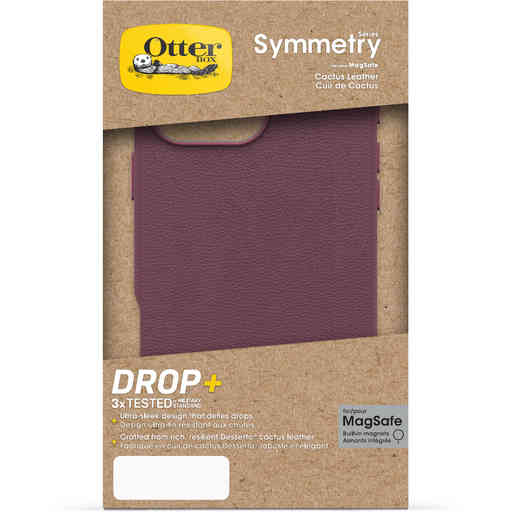 OtterBox Symmetry Cactus Leather Case Apple iPhone 16 Pro Max Maroon Bells