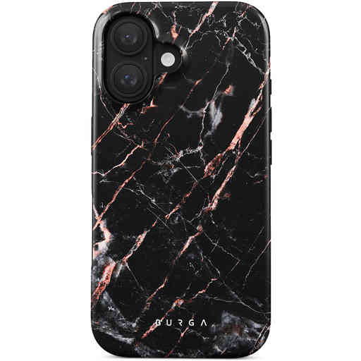Burga Tough Case Apple iPhone 16 - Rose Gold Marble