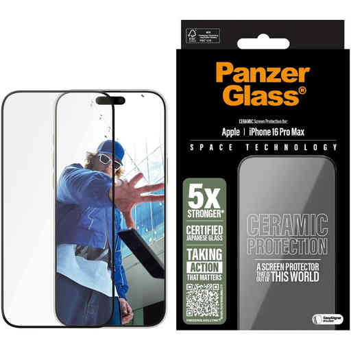 Panzerglass Ceramic Apple iPhone 16 Pro Max - Ultra-Wide Fit