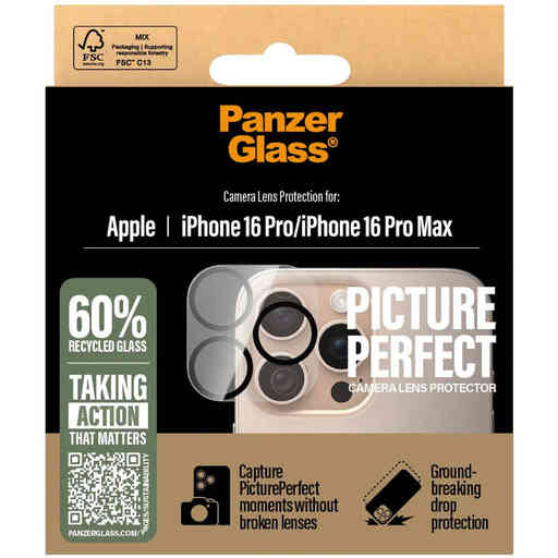 PanzerGlass Picture Perfect Plate iPhone 16 Pro/16 Pro Max