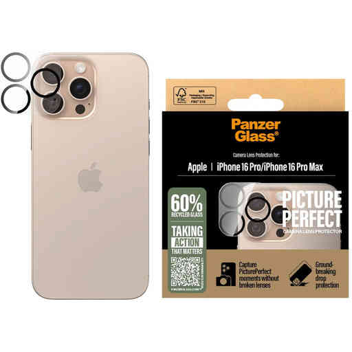 PanzerGlass Picture Perfect Plate iPhone 16 Pro/16 Pro Max