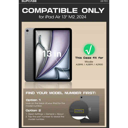 Supcase Unicorn Beetle Pro Apple iPad Pro 11 (2024) Black