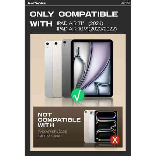 Supcase Unicorn Beetle Pro Apple iPad Air 11 (2024/2025) Black