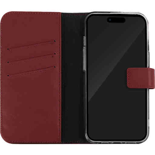 Caseuals 2-in-1 Bookcase MagSafe Apple iPhone 15 Red