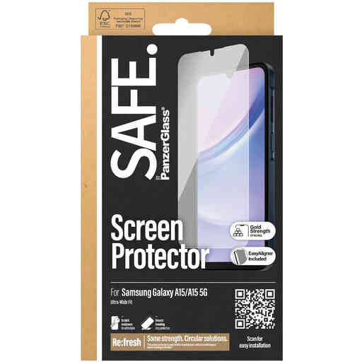 SAFE by Panzerglass Samsung Galaxy A15/A15 5G - Ultra-Wide-Fit