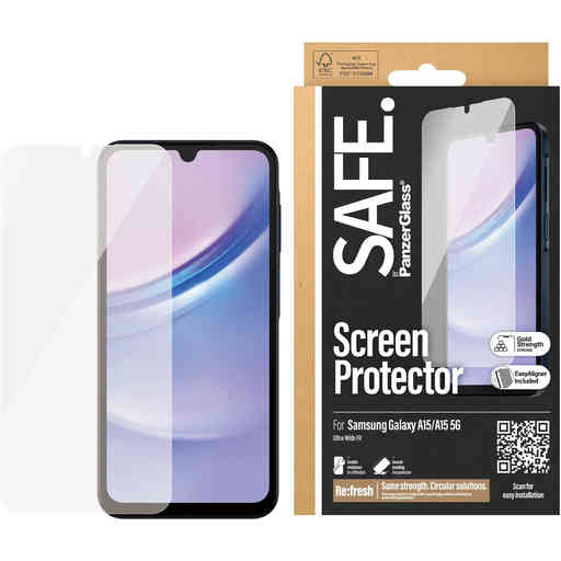 SAFE by Panzerglass Samsung Galaxy A15/A15 5G - Ultra-Wide-Fit