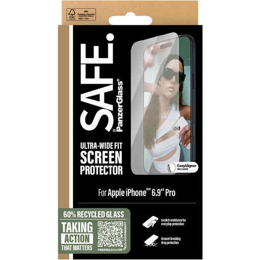 SAFE by Panzerglass Apple iPhone 16 Pro Max - Ultra-Wide-Fit