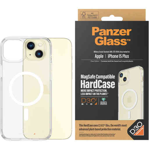 PanzerGlass Apple iPhone 15 Plus MagSafe HardCase with D3O Clear