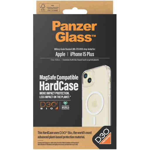 PanzerGlass Apple iPhone 15 Plus MagSafe HardCase with D3O Clear