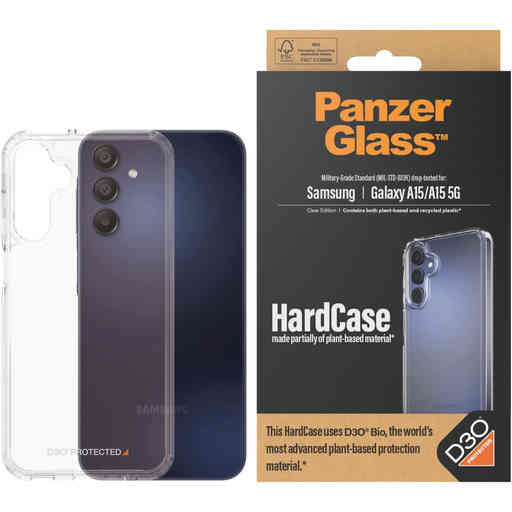 PanzerGlass Samsung Galaxy A15/A15 5G HardCase with D30 Clear
