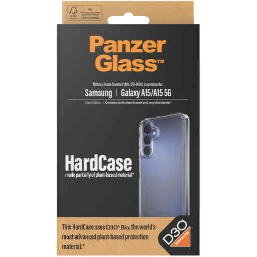 PanzerGlass Samsung Galaxy A15/A15 5G HardCase with D30 Clear