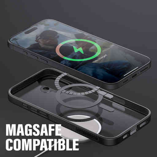 PanzerGlass Apple iPhone 16 Plus Black MagSafe HardCase Clear