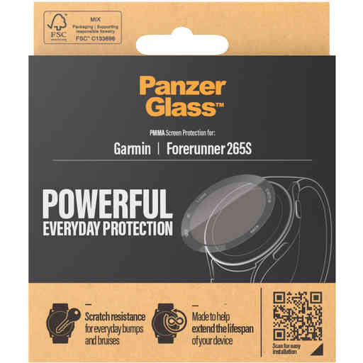 PanzerGlass Garmin Forerunner 265s Black