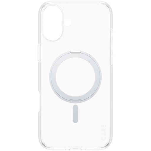 CARE by PanzerGlass Feature Case Transparent w. Silver Kickstand & MagSafe iPhone 16 Plus