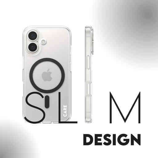 CARE by PanzerGlass Flagship Case Transparent Urban Combat w. Black MagSafe iPhone 16