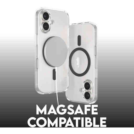 CARE by PanzerGlass Flagship Case Transparent Urban Combat w. Black MagSafe iPhone 16