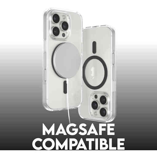 CARE by PanzerGlass Flagship Case Transparent Urban Combat w. Black MagSafe iPhone 16 Pro