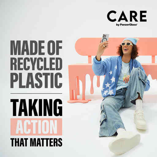 CARE by PanzerGlass Flagship Case Transparent Urban Combat w. Black MagSafe iPhone 16 Plus