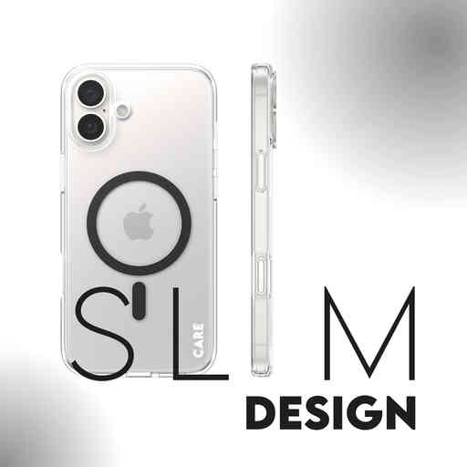 CARE by PanzerGlass Flagship Case Transparent Urban Combat w. Black MagSafe iPhone 16 Plus