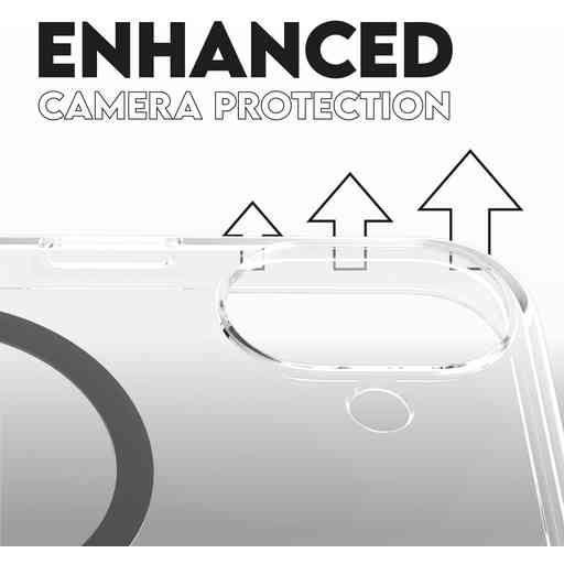 CARE by PanzerGlass Flagship Case Transparent Urban Combat w. Black MagSafe iPhone 16 Plus