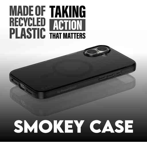 CARE by PanzerGlass Flagship Case Smokey Urban Combat w. Black MagSafe iPhone 16
