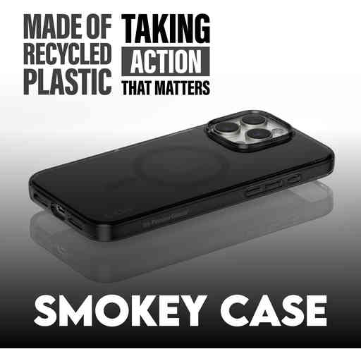 CARE by PanzerGlass Flagship Case Smokey w. Black MagSafe iPhone 16 Pro Max
