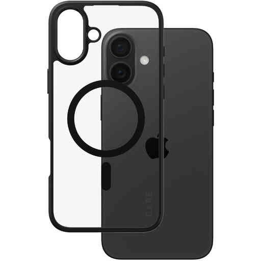 CARE by PanzerGlass Flagship Case Transparent Urban Combat w. Black Frame & MagSafe iPhone 16 Plus