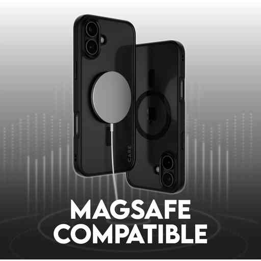 CARE by PanzerGlass Flagship Case Transparent Urban Combat w. Black Frame & MagSafe iPhone 16 Plus